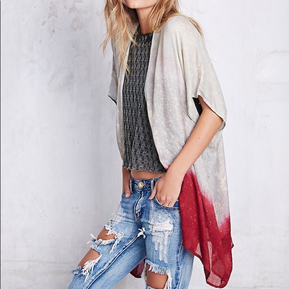 Free People Ombré Flowy Kimono